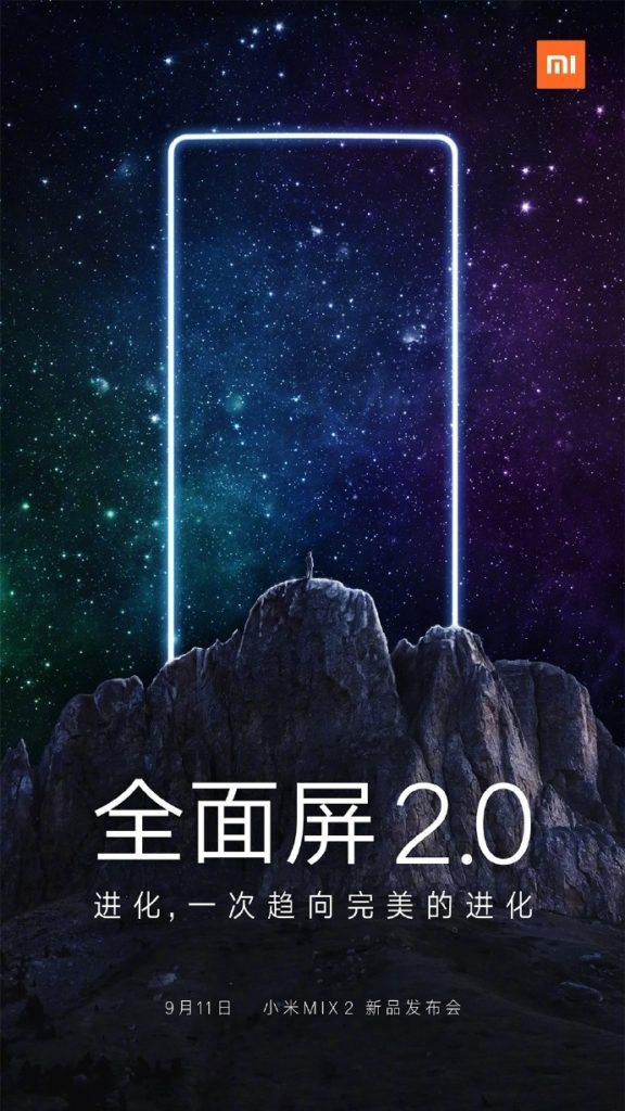 Xiaomi Mi Mix 2 Is Launching On September 11 With Almost No Bezels