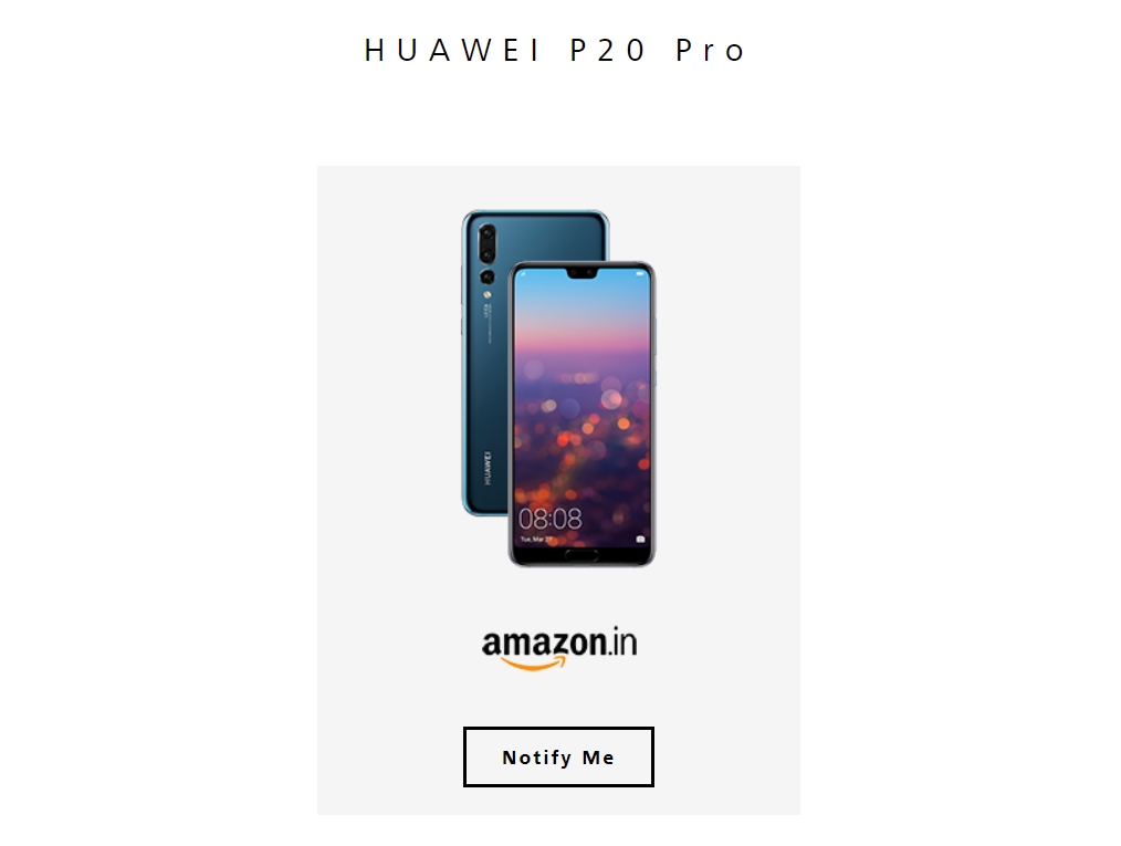 Huawei P20 Pro And P20 Lite Will Be Amazon Exclusives In India